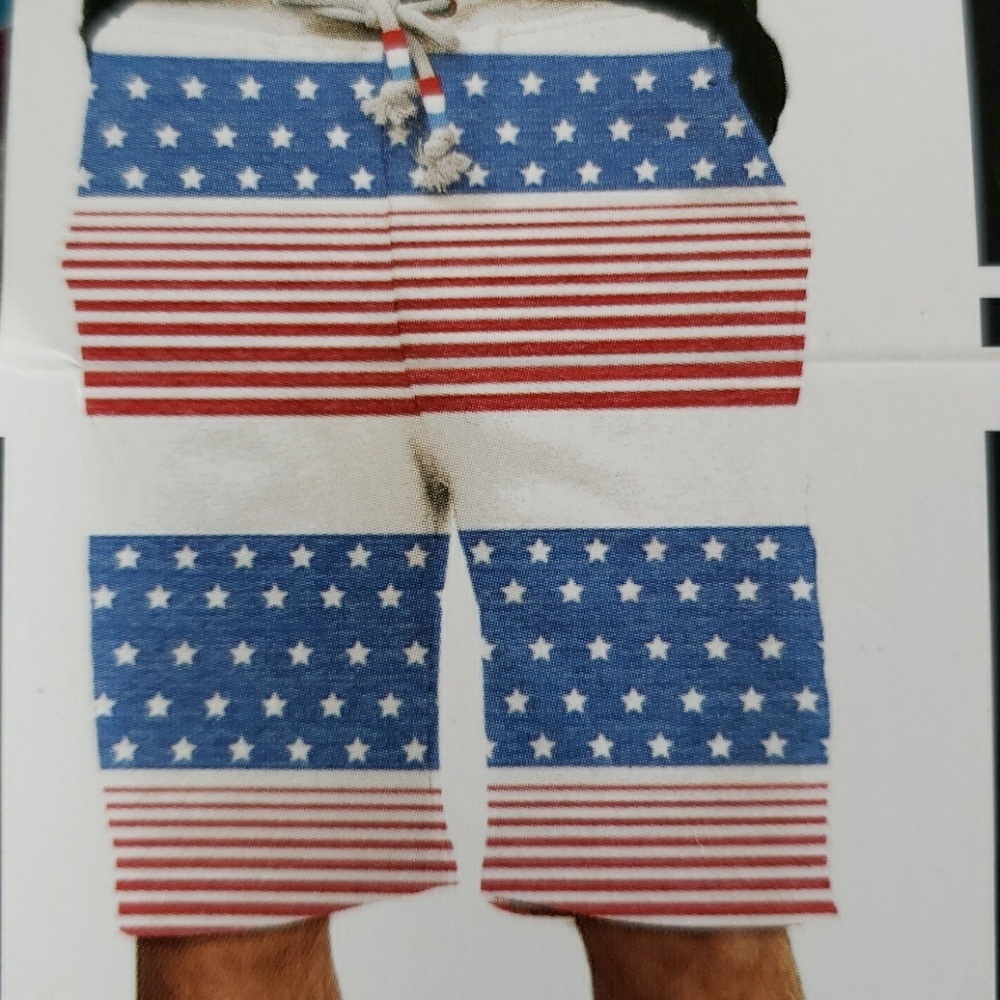 Mens lounge USA FLAG shorts